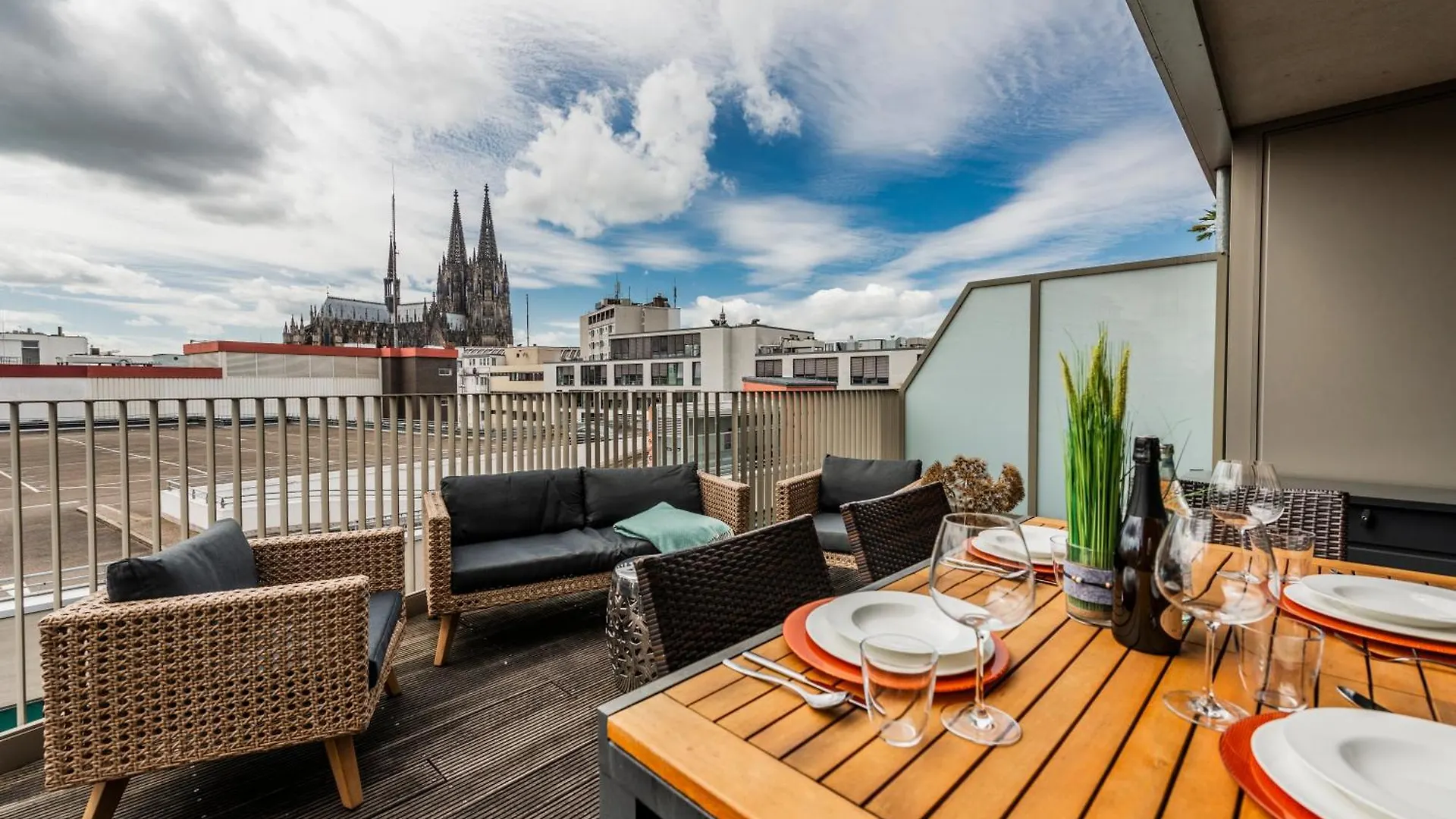 Klassen Stay - Exklusives Luxus Loft Am Dom - Dachterrasse, Traum-Aussicht Köln Lägenhet